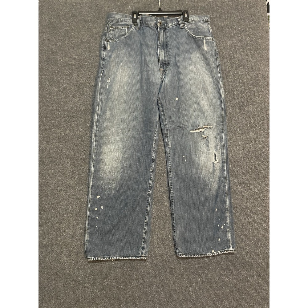 Mens Size 36x30 Polo Ralph Lauren Classic Fit Paint Splatter Jeans Distressed